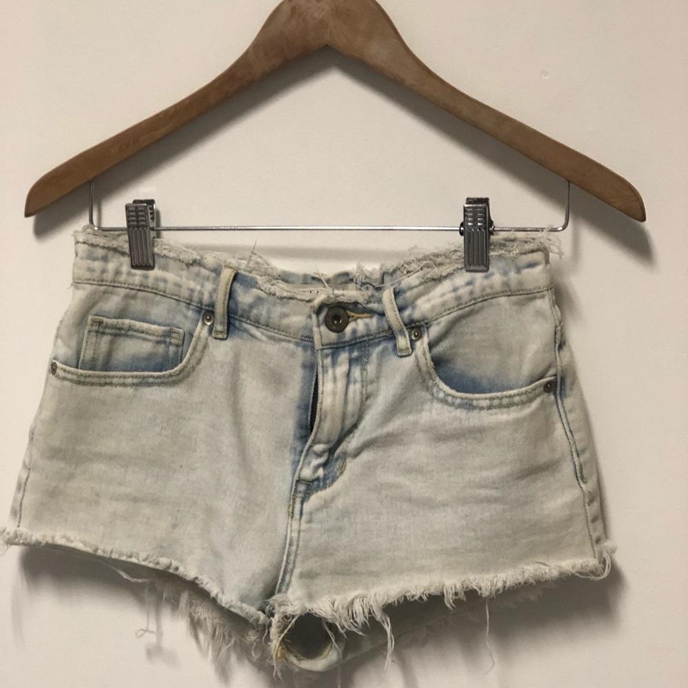 Distressed High Waisted Shorts